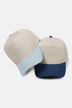 Load image into Gallery viewer, Two Tone Denim 5 Panel Baseball Cap