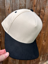 Load image into Gallery viewer, 5 Panel Suede Bill Mid Profile Baseball Cap