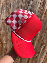 Load image into Gallery viewer, 5 Panel Foam Checkered Mesh Trucker