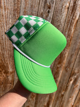 Load image into Gallery viewer, 5 Panel Foam Checkered Mesh Trucker