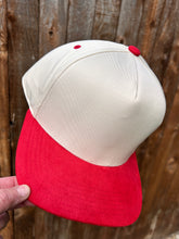 Load image into Gallery viewer, 5 Panel Suede Bill Mid Profile Baseball Cap