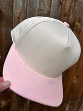 Load image into Gallery viewer, 5 Panel Suede Bill Mid Profile Baseball Cap