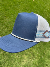 Load image into Gallery viewer, 5 Panel Western Rope Trucker