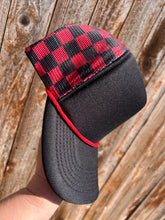 Load image into Gallery viewer, 5 Panel Foam Checkered Mesh Trucker