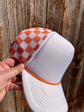 Load image into Gallery viewer, 5 Panel Foam Checkered Mesh Trucker