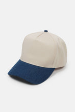 Load image into Gallery viewer, Two Tone Denim 5 Panel Baseball Cap