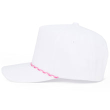 Load image into Gallery viewer, C.C Solid with Two Tone Rope Trucker Hat: Hot Pink
