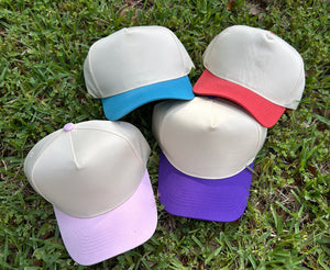 Nonbranded 5 Panel Mid Profile Two Tone Baseball Cap