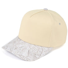 Load image into Gallery viewer, C.C Two Tone Canvas Trucker Cap: White Camo
