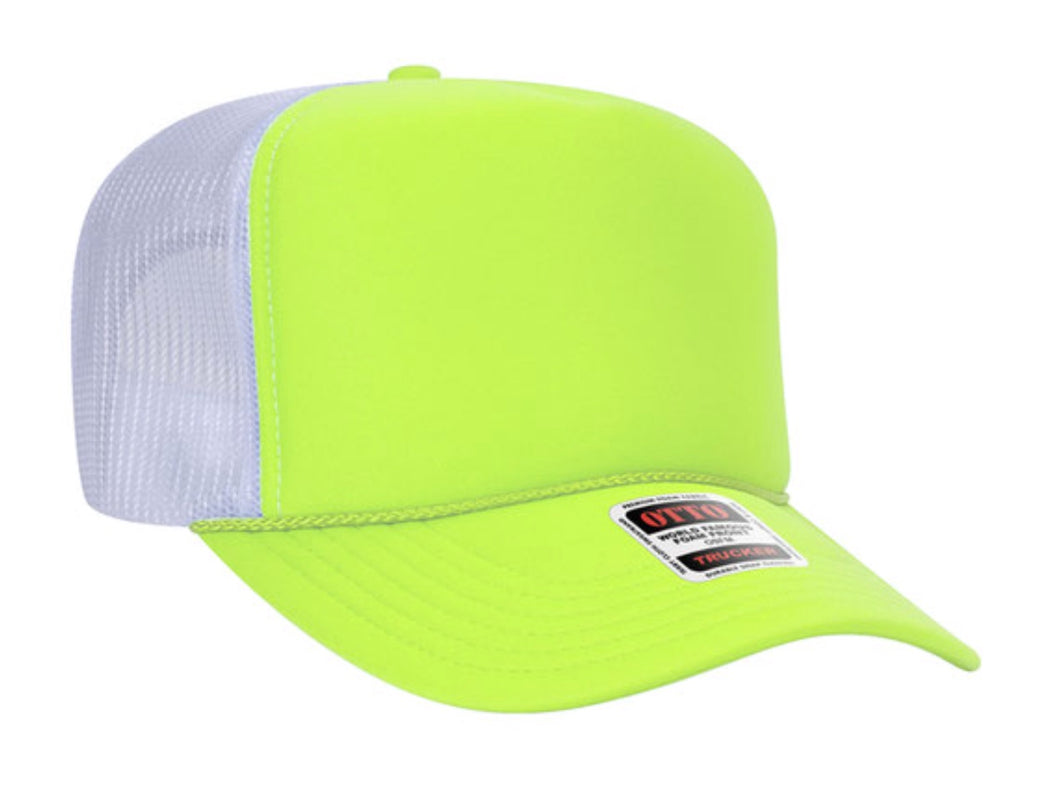 Otto High Crown Neon Yellow/ Neon Yellow / White