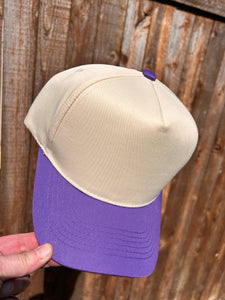 Nonbranded 5 Panel Mid Profile Two Tone Baseball Cap