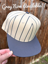 Load image into Gallery viewer, 5 Panel Retro Pinstripe Baseball Flat Bill
