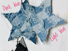 Load image into Gallery viewer, Frayed Denim Star Patch
