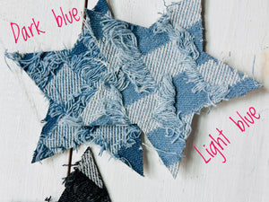 Frayed Denim Star Patch