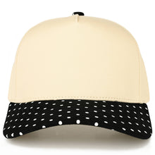 Load image into Gallery viewer, C.C Small Polka Dot Pattern Print Brim Two Tone Trucker Hat (2 colors)
