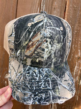 Load image into Gallery viewer, Cobra 6 panel Distressed Structured Camo Trucker
