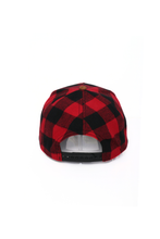 Load image into Gallery viewer, Flannel Plaid Suede Brim Woven Baseball Cap
