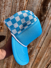 Load image into Gallery viewer, 5 Panel Foam Checkered Mesh Trucker
