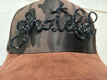 Load image into Gallery viewer, 5 Panel Camo Suede Brim Baseball Cap
