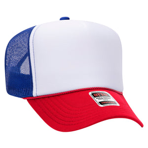 Otto High Crown Trucker - Tri-Color Styles