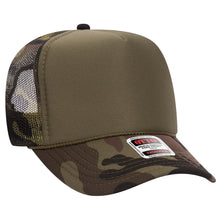 Load image into Gallery viewer, Otto High Crown Trucker - Camo Styles
