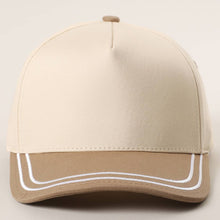 Load image into Gallery viewer, Double Stitched Plain Two Tone Canvas Cotton Trucker Hat
