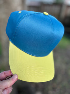 Nonbranded 5 Panel Mid Profile Two Tone Baseball Cap