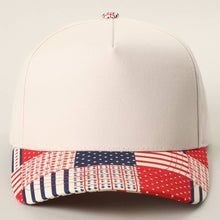 Load image into Gallery viewer, Americana Patchwork Brim Trucker Hat
