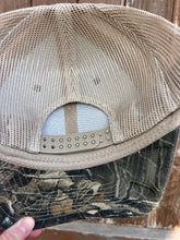 Load image into Gallery viewer, Cobra 6 panel Distressed Structured Camo Trucker
