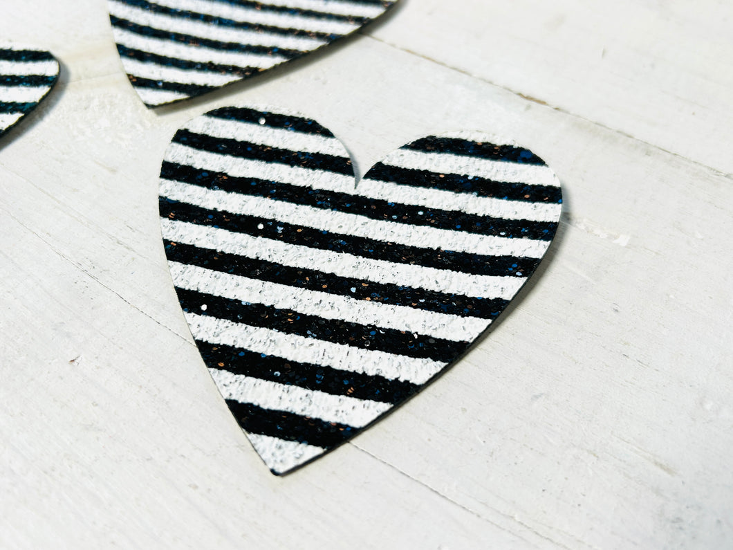 Striped Heart Patch