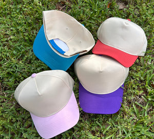 Nonbranded 5 Panel Mid Profile Two Tone Baseball Cap