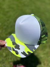Load image into Gallery viewer, Neon Camo Foam Trucker
