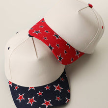 Load image into Gallery viewer, Star Print Brim 5 Panel Trucker Hat
