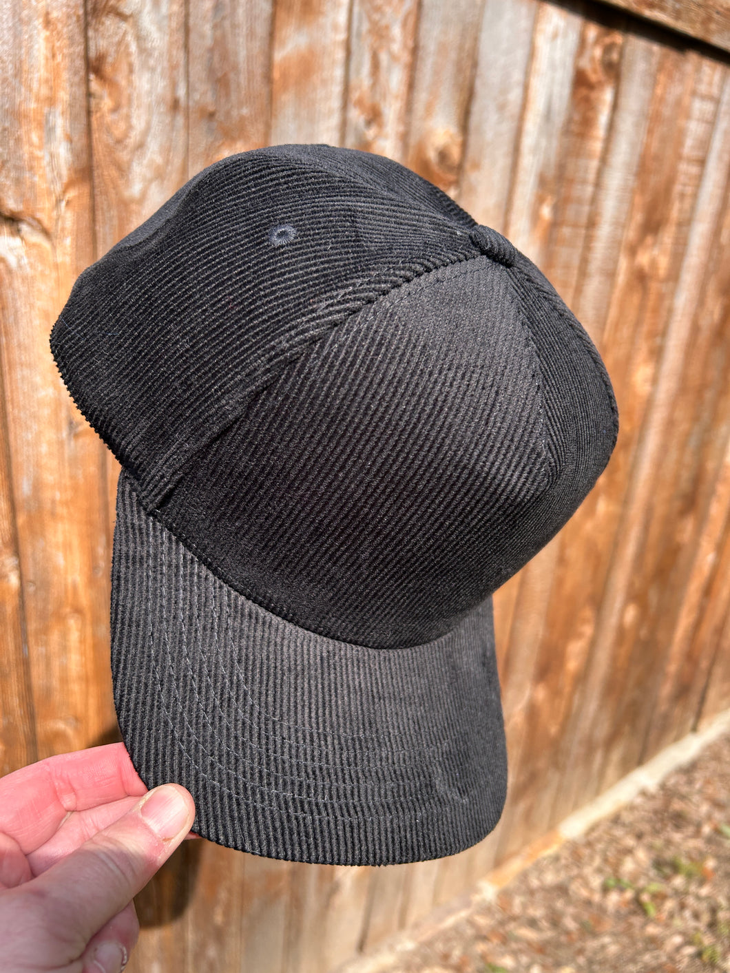 Corduroy 6 panel Buckle Hat