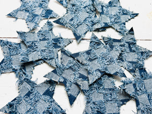 Frayed Denim Star Patch