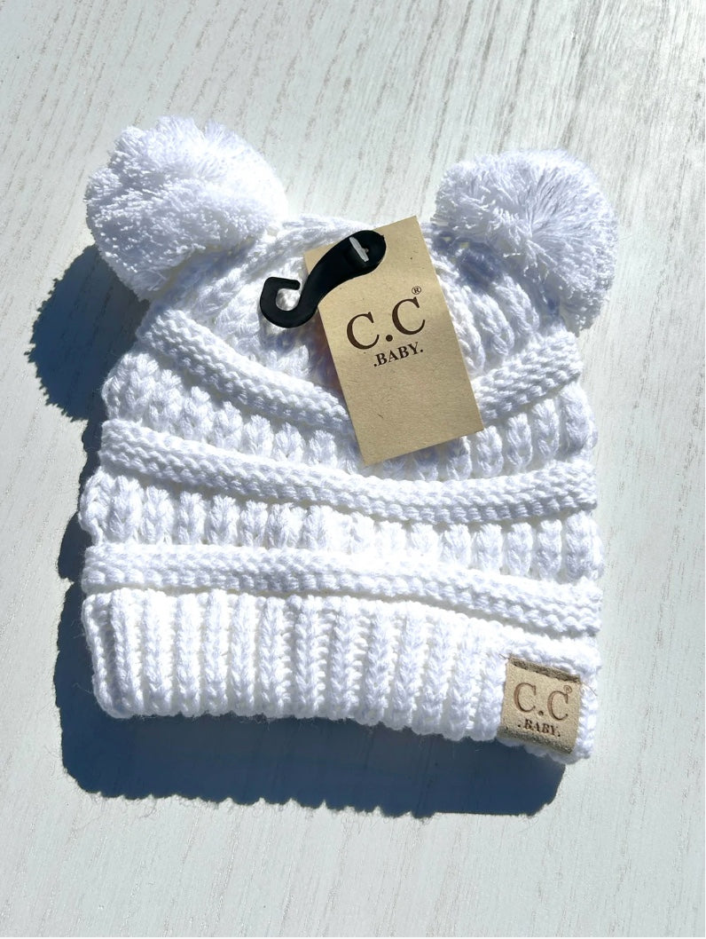 CC Baby Beanie with Pom