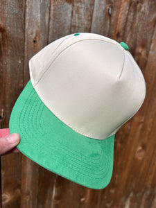 5 Panel Suede Bill Mid Profile Baseball Cap