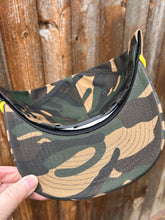 Load image into Gallery viewer, 5 Panel Camo High Frame w/ Yellow Rope
