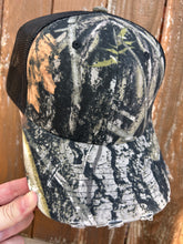 Load image into Gallery viewer, Cobra 6 panel Distressed Structured Camo Trucker
