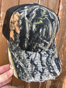 Cobra 6 panel Distressed Structured Camo Trucker