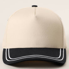 Load image into Gallery viewer, Double Stitched Plain Two Tone Canvas Cotton Trucker Hat

