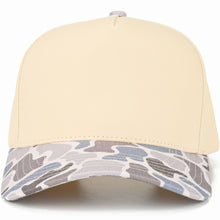 Load image into Gallery viewer, C.C Duck Camo Plain Trucker Hat: Beige
