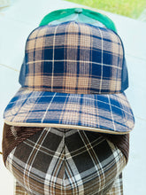 Load image into Gallery viewer, 5 Panel Plaid Sandwich Meshback
