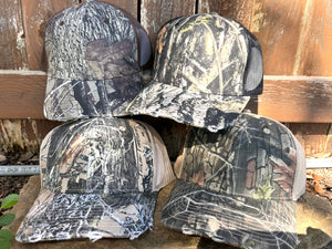 Cobra 6 panel Distressed Structured Camo Trucker
