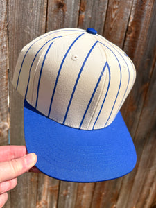 5 Panel Retro Pinstripe Baseball Flat Bill