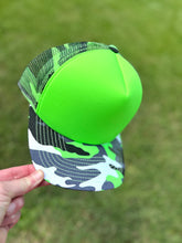 Load image into Gallery viewer, Neon Camo Foam Trucker
