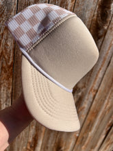Load image into Gallery viewer, 5 Panel Foam Checkered Mesh Trucker
