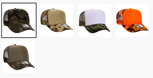 Otto High Crown Trucker - Camo Styles