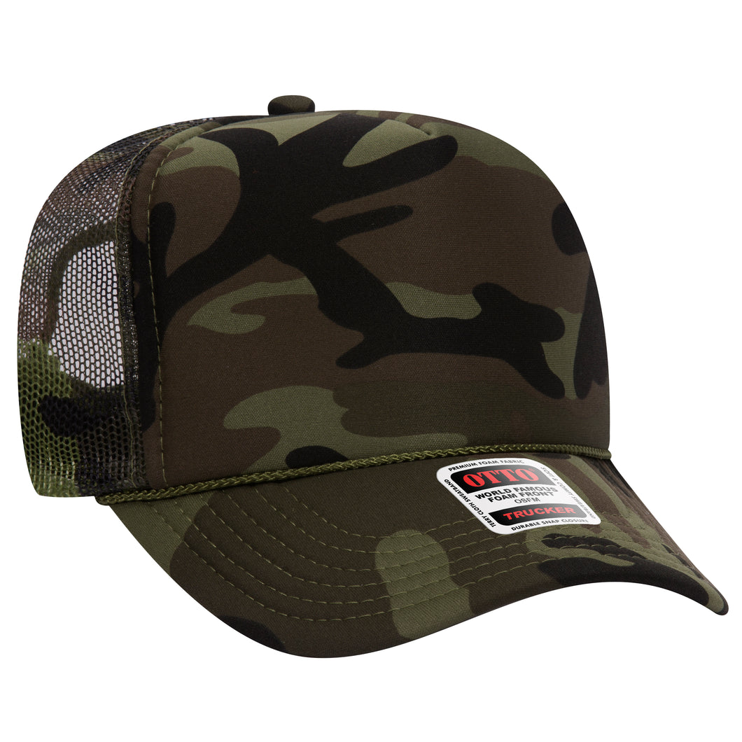 Otto High Crown Trucker - Camo Styles