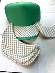Distressed Flannel Brim Patch